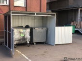 Контейнерная площадка ТБО с воротами (2 места)