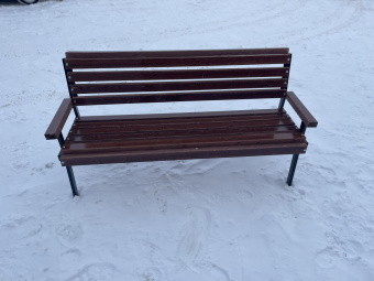 Скамейка Модерн с подлокотником 1,5 м