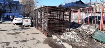 Контейнерная площадка Трубчатая 3000х2000х2200 (дшв)