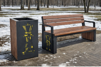 Урна уличная Вертикаль